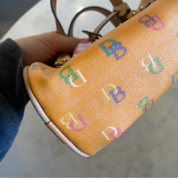 Orange Mini Dooney & Bourke Barrel Bag - Picture 4 of 5